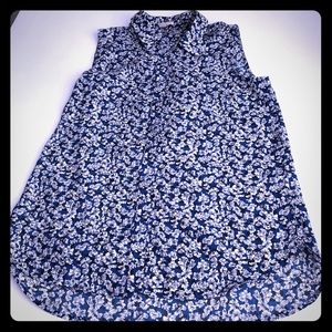 J Crew Floral Silk Tank